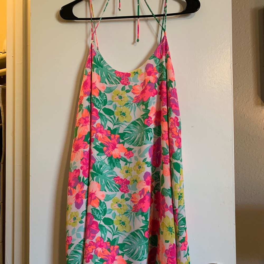 Bright floral dress